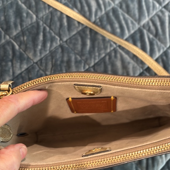 Coach Metallic Gold Crossbody Bag - Picture 5 of 6